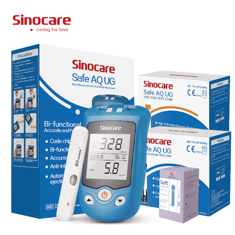Sinocare Blood Glucose and Uric Acid Meter
